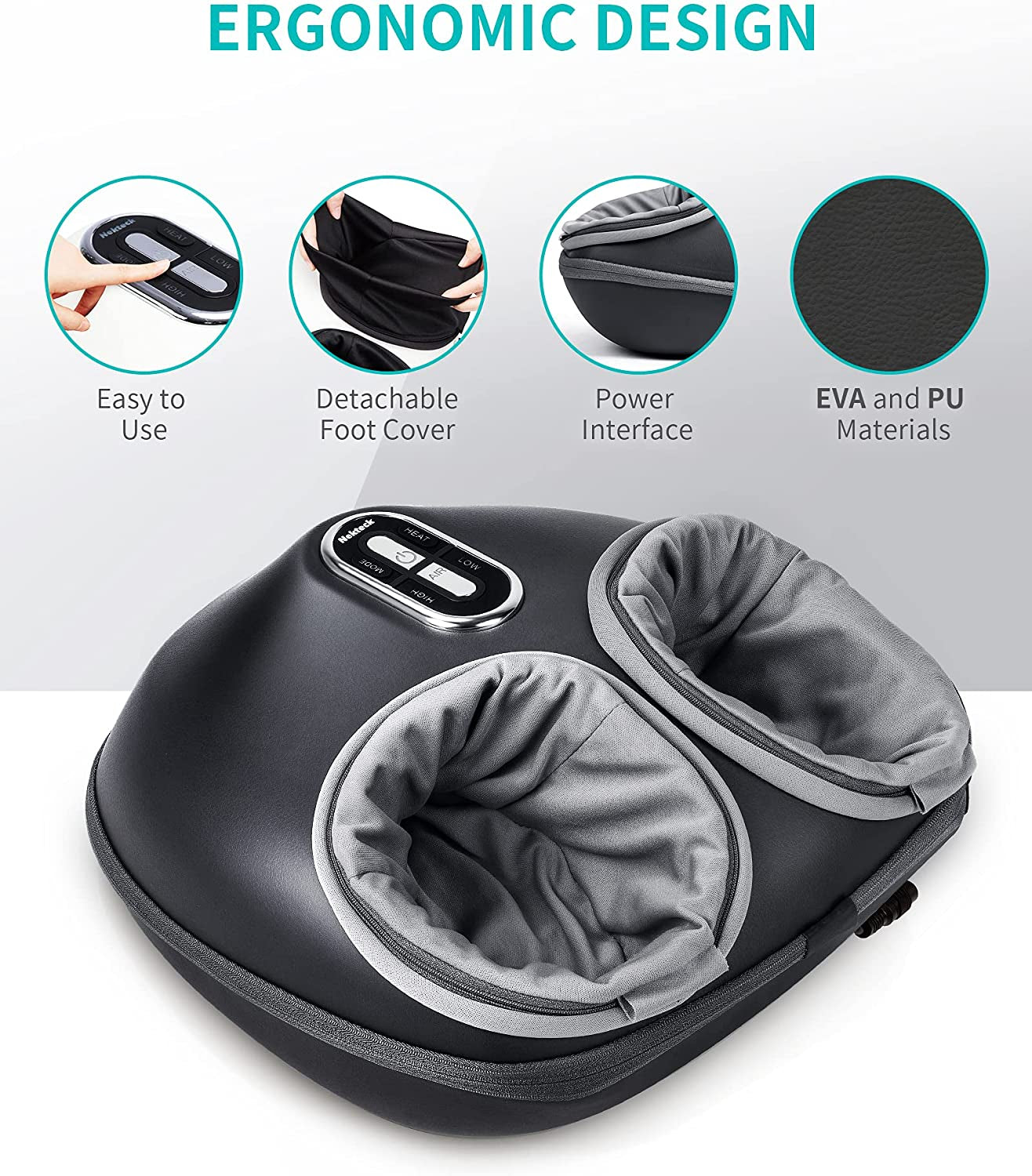 CozyStep Heated Air Compressed Foot Massager 