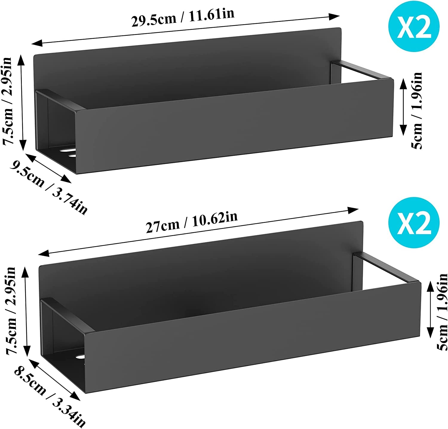 Magnetic Storage Organizer (4 Pack)