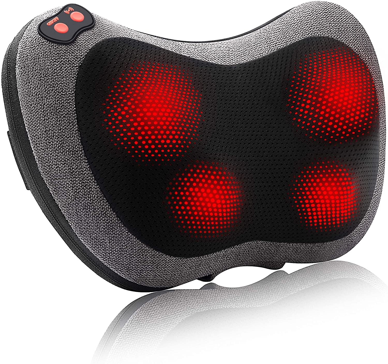 Cozy Vibez Heated Deep Tissue Back and Neck Massager Pillow 