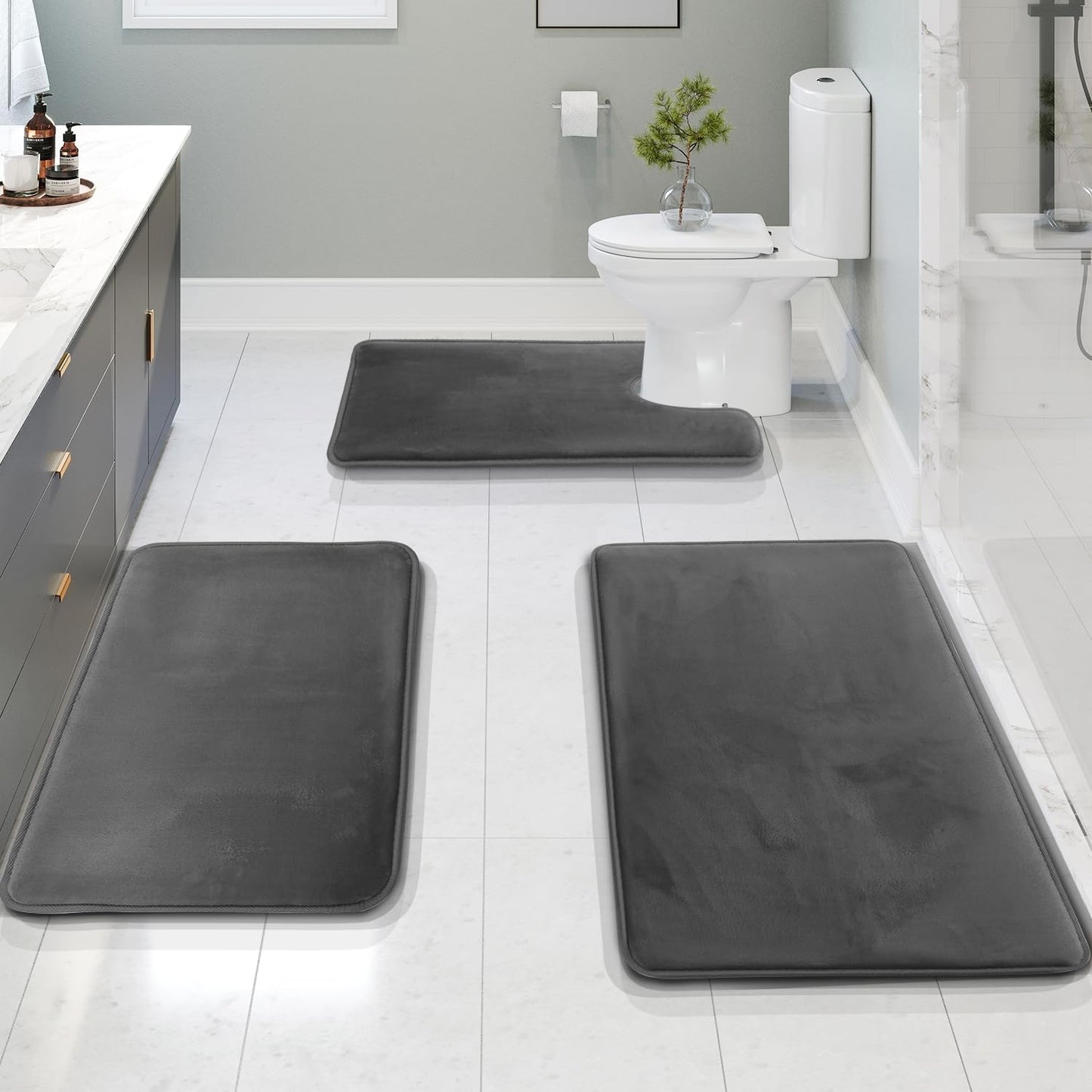 AquaLux UltraSoft Absorable  Bathroom Rug