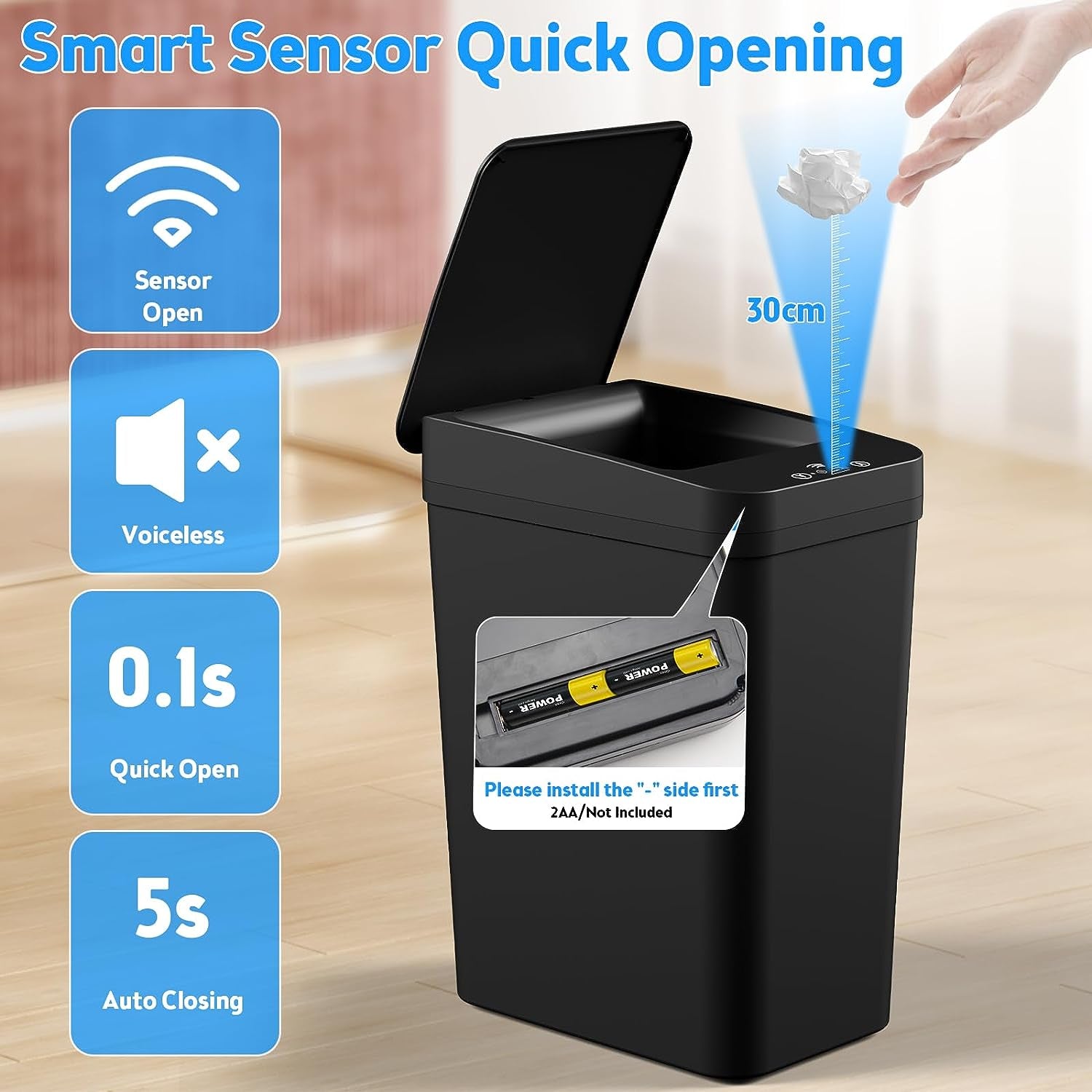 EasyWaste Automatic Touchless Garbage Can 