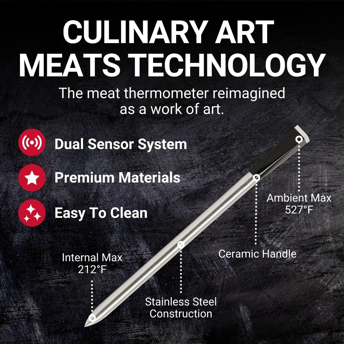 HyperSensing Bluetooth Smart Meat Thermometer 