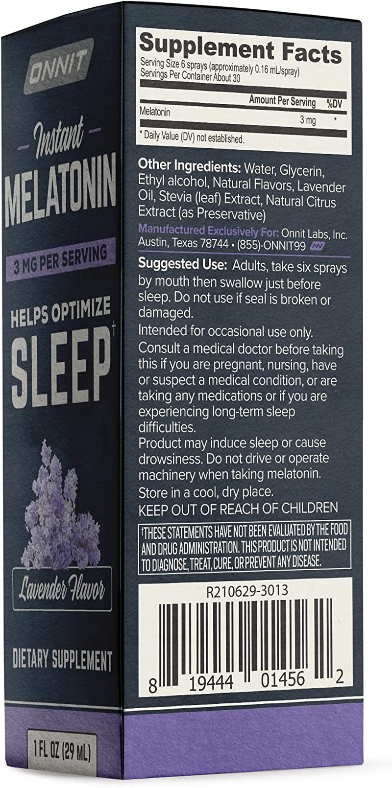 Melatonin Instant Nocturnal Spray - Lavender