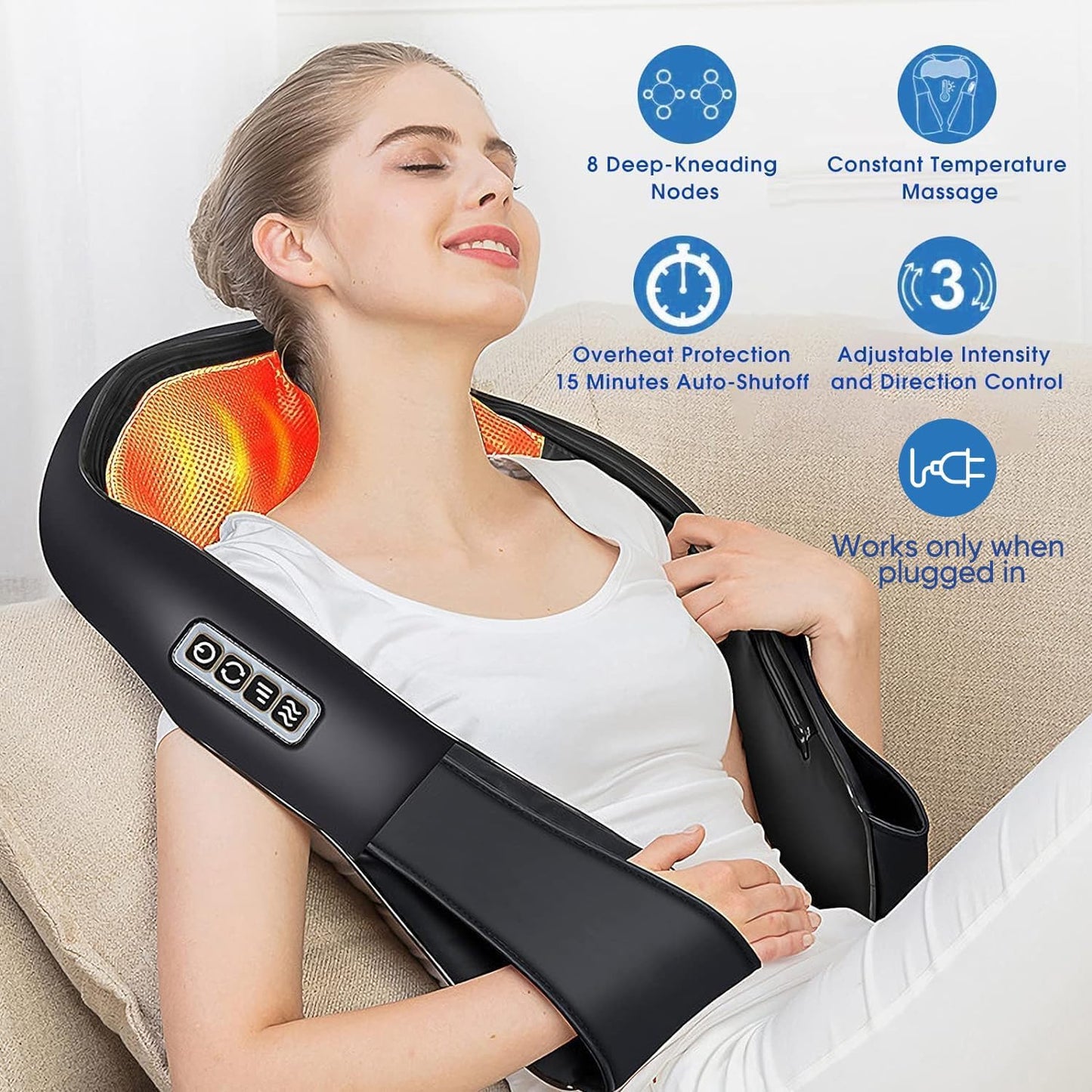 TensionThaw Cordless Back and Neck Deep Tissue Massager