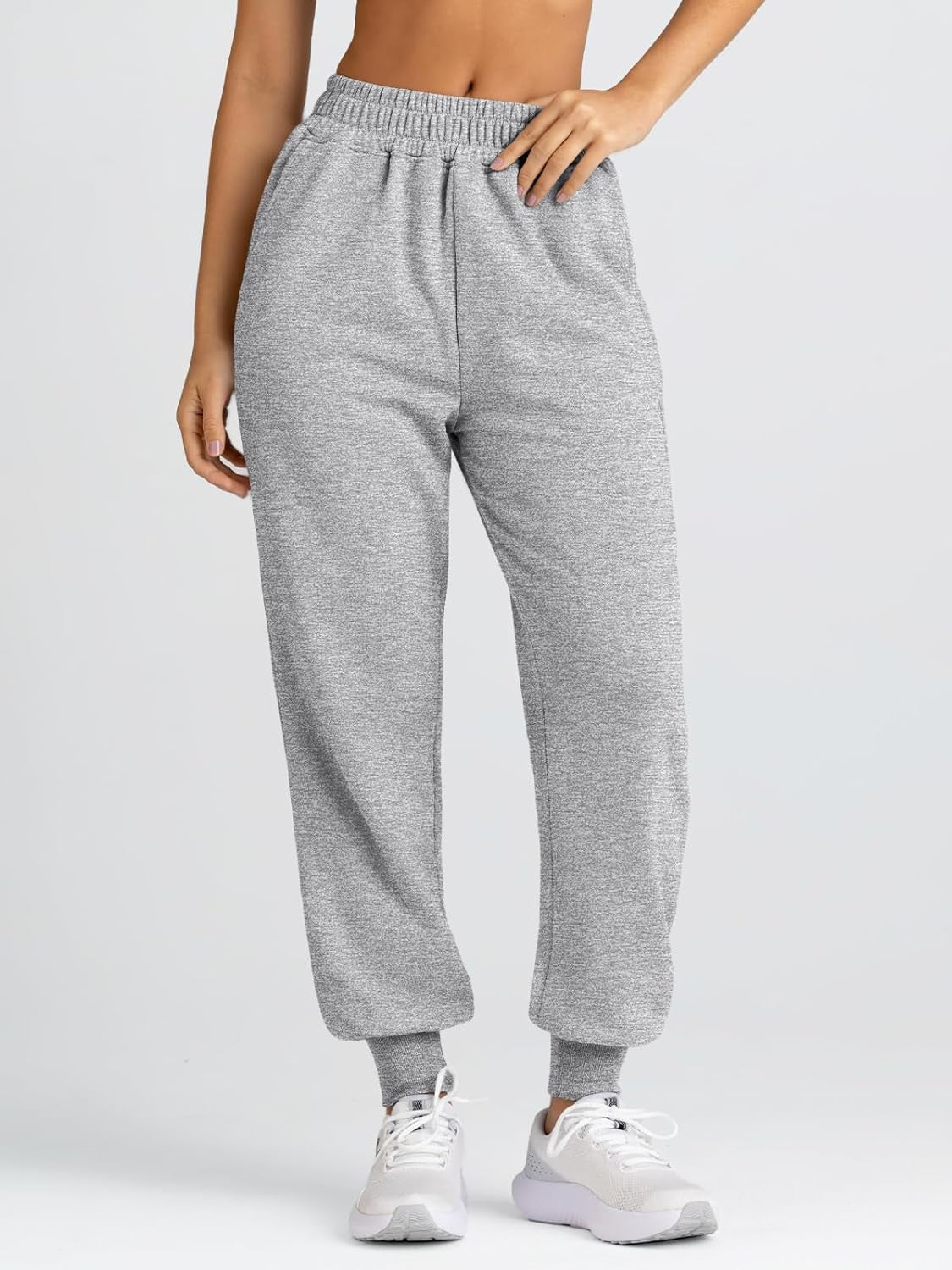 Womens Fall Trendy High Waisted Baggy Sweatpants 