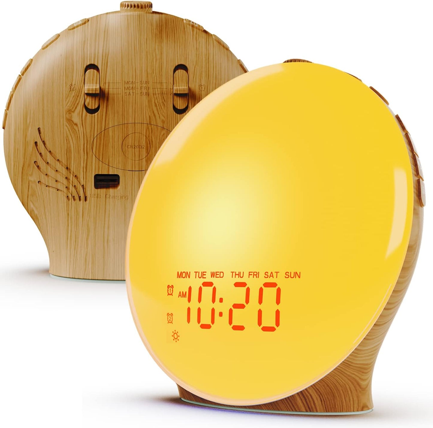 Stimulating Sunrise Alarm Clock For Kids (7 Colors & 7 Natural Sounds)