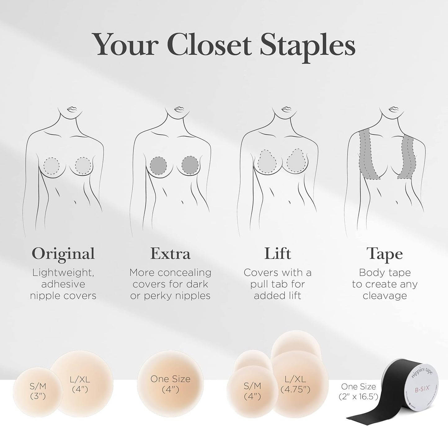  Adhesive Reusable Silicone Nipple Covers for Women 