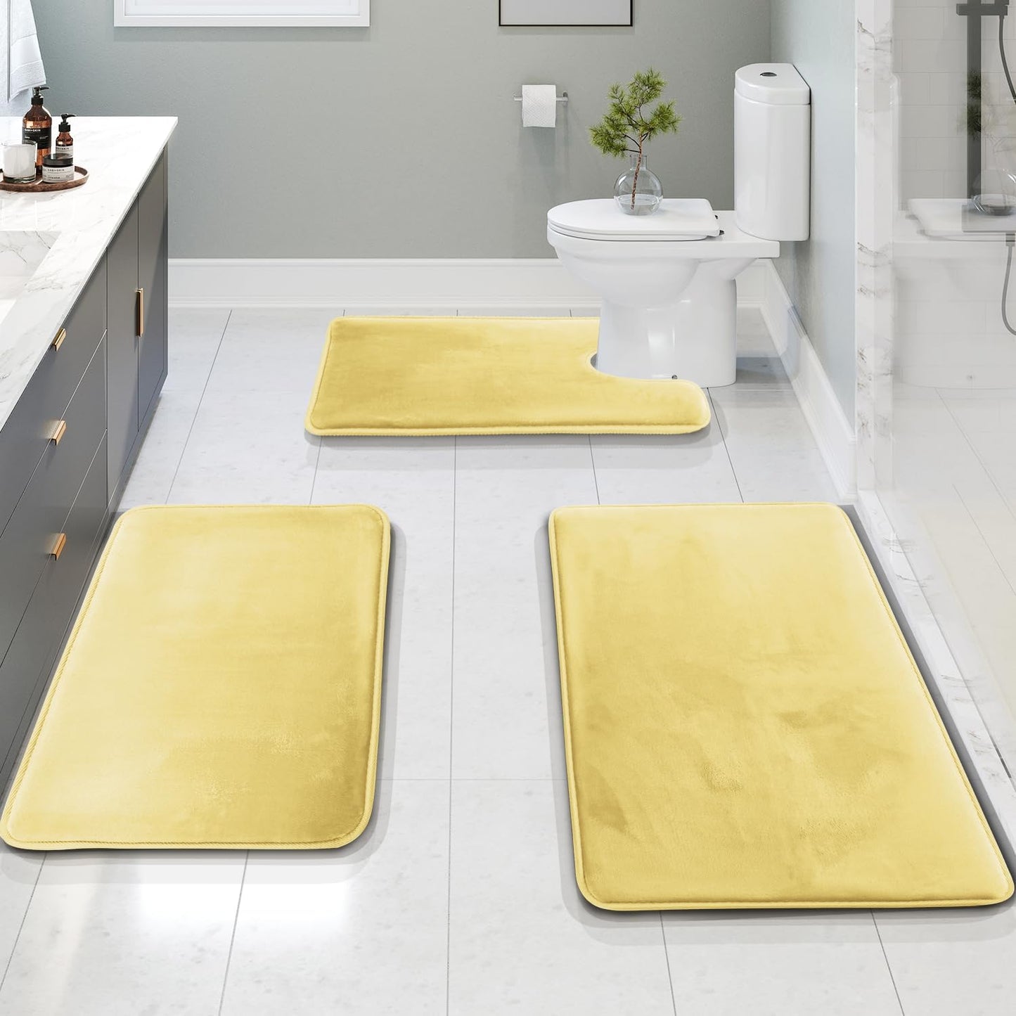 AquaLux UltraSoft Absorable  Bathroom Rug