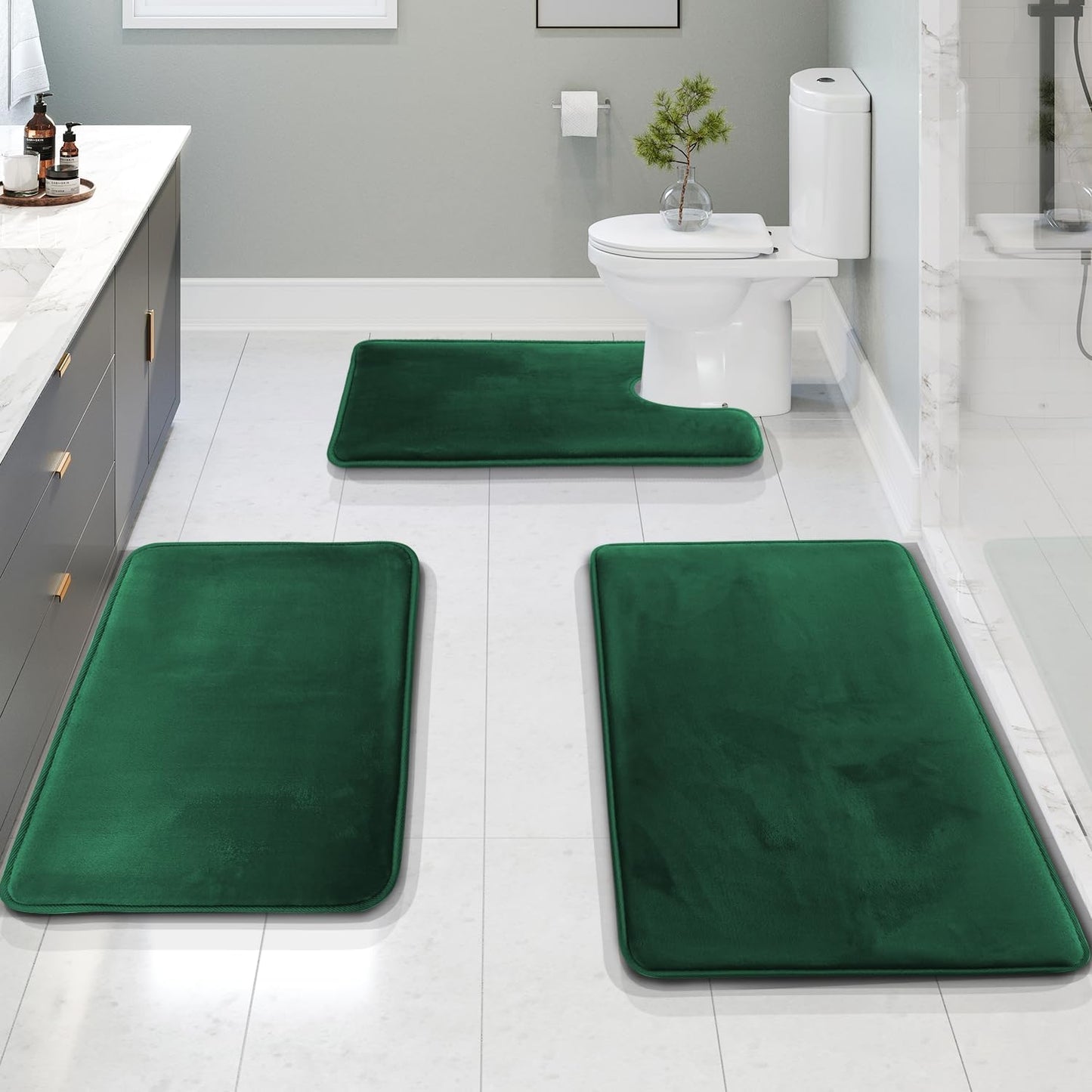 AquaLux UltraSoft Absorable  Bathroom Rug