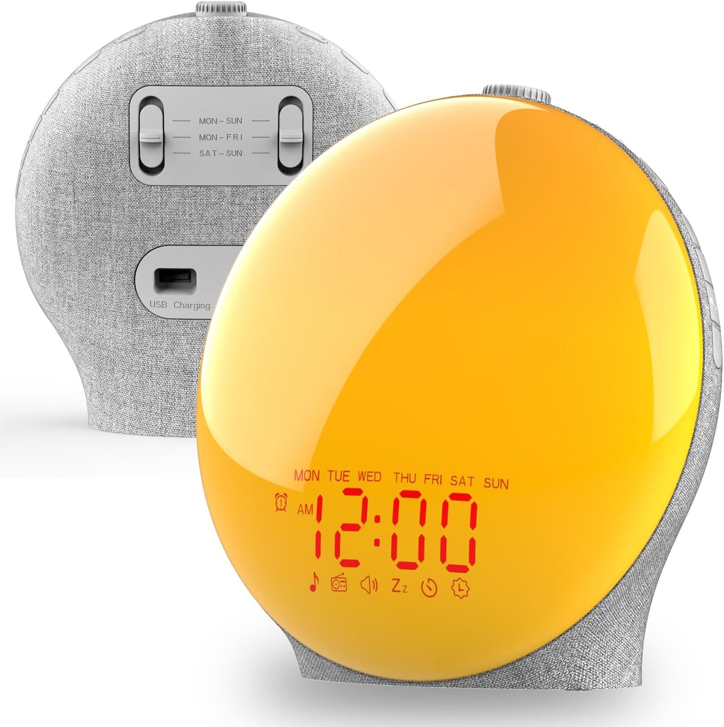 Stimulating Sunrise Alarm Clock For Kids (7 Colors & 7 Natural Sounds)