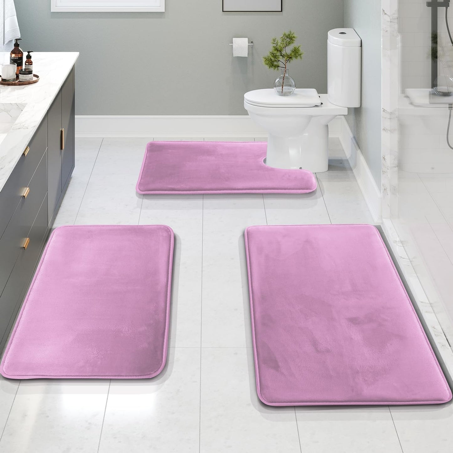 AquaLux UltraSoft Absorable  Bathroom Rug