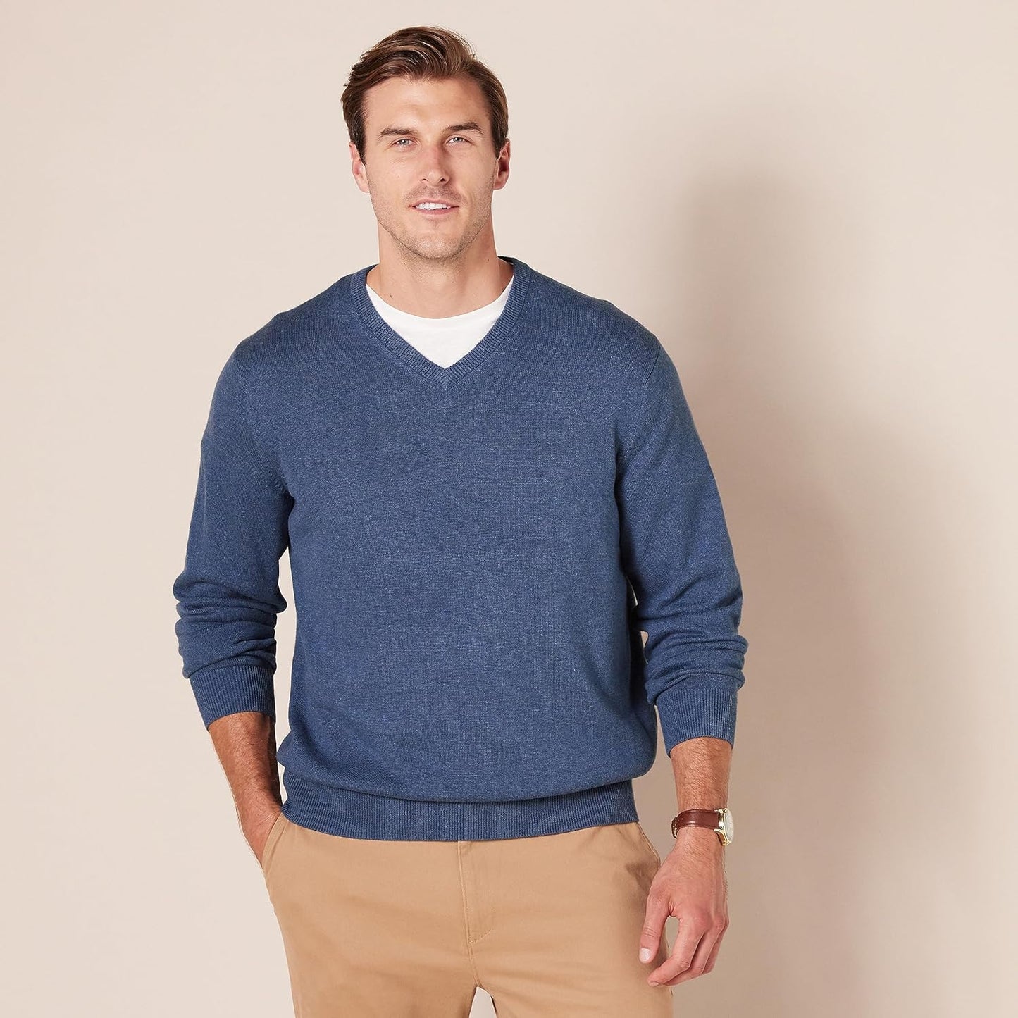 Men's Classic V-Neck Sweater 