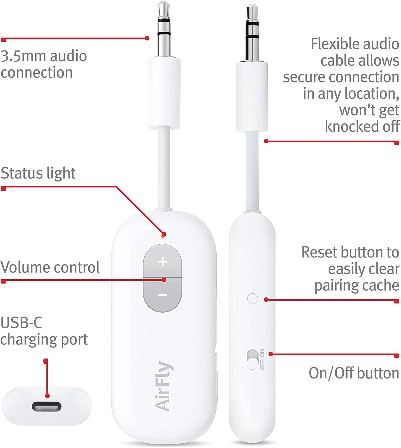 CloudConnect Wireless Airpods/Headphone Adapter