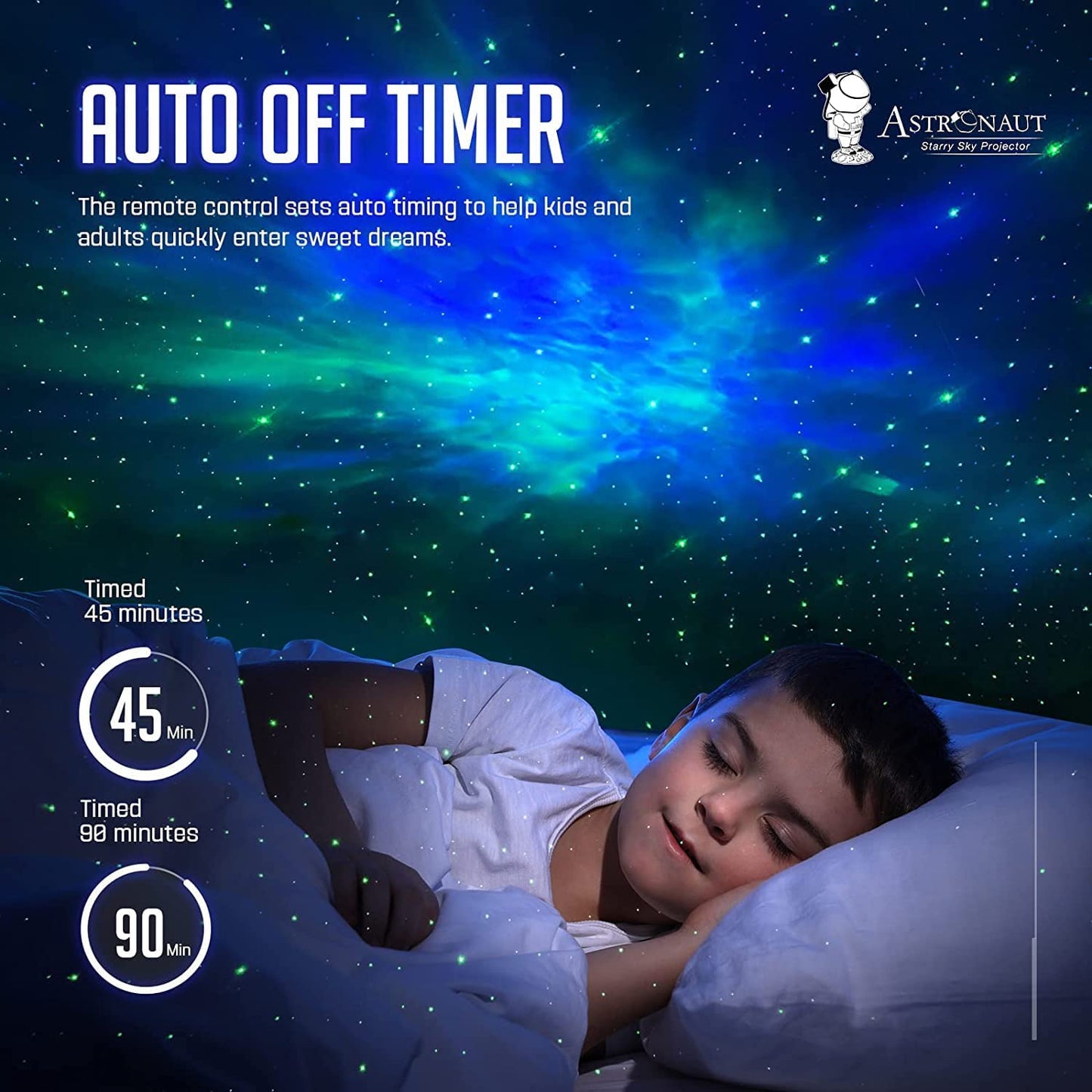  LED Astronaut Galaxy Star Projector Night Light 