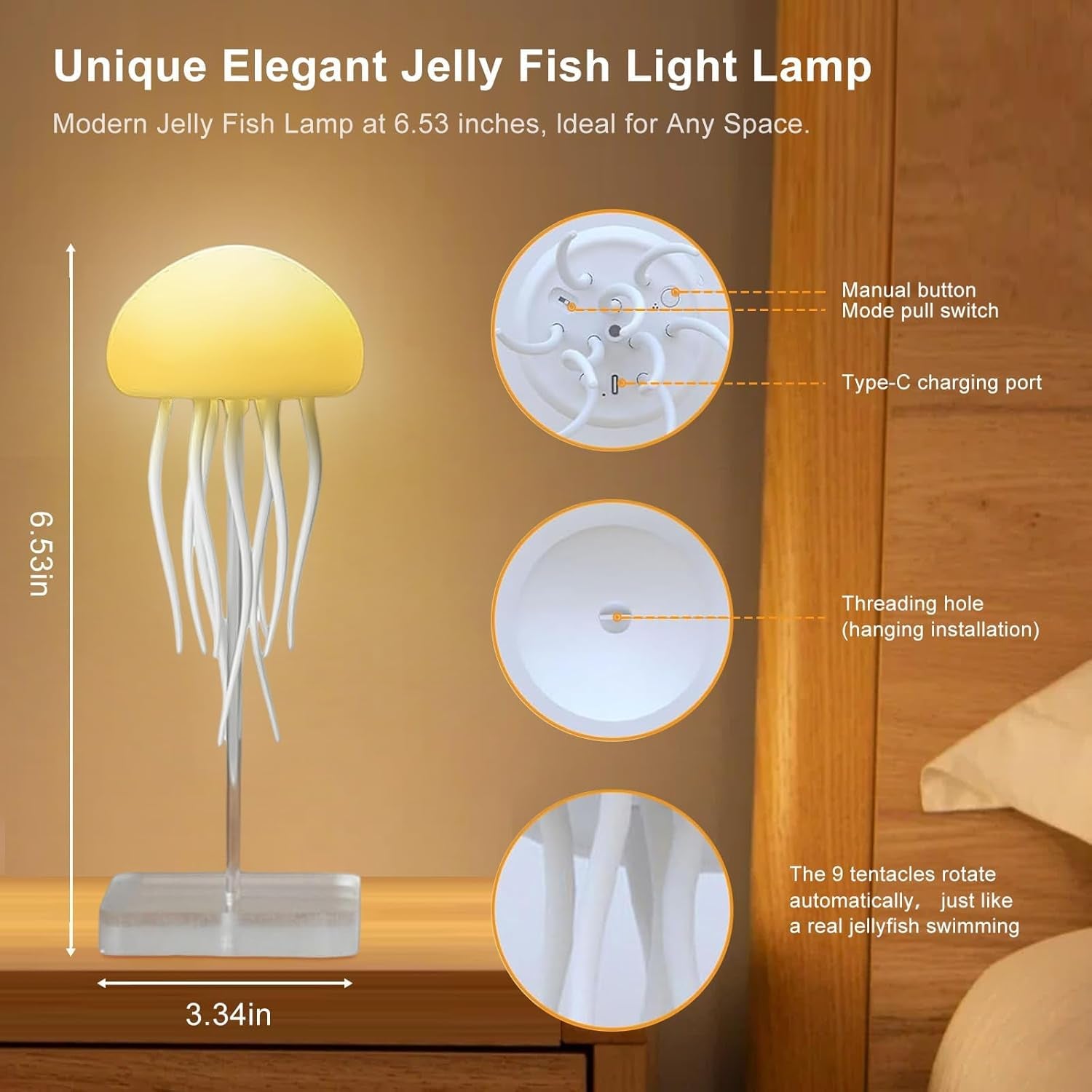 AquaDrift  Dancing Jellyfish Lamp