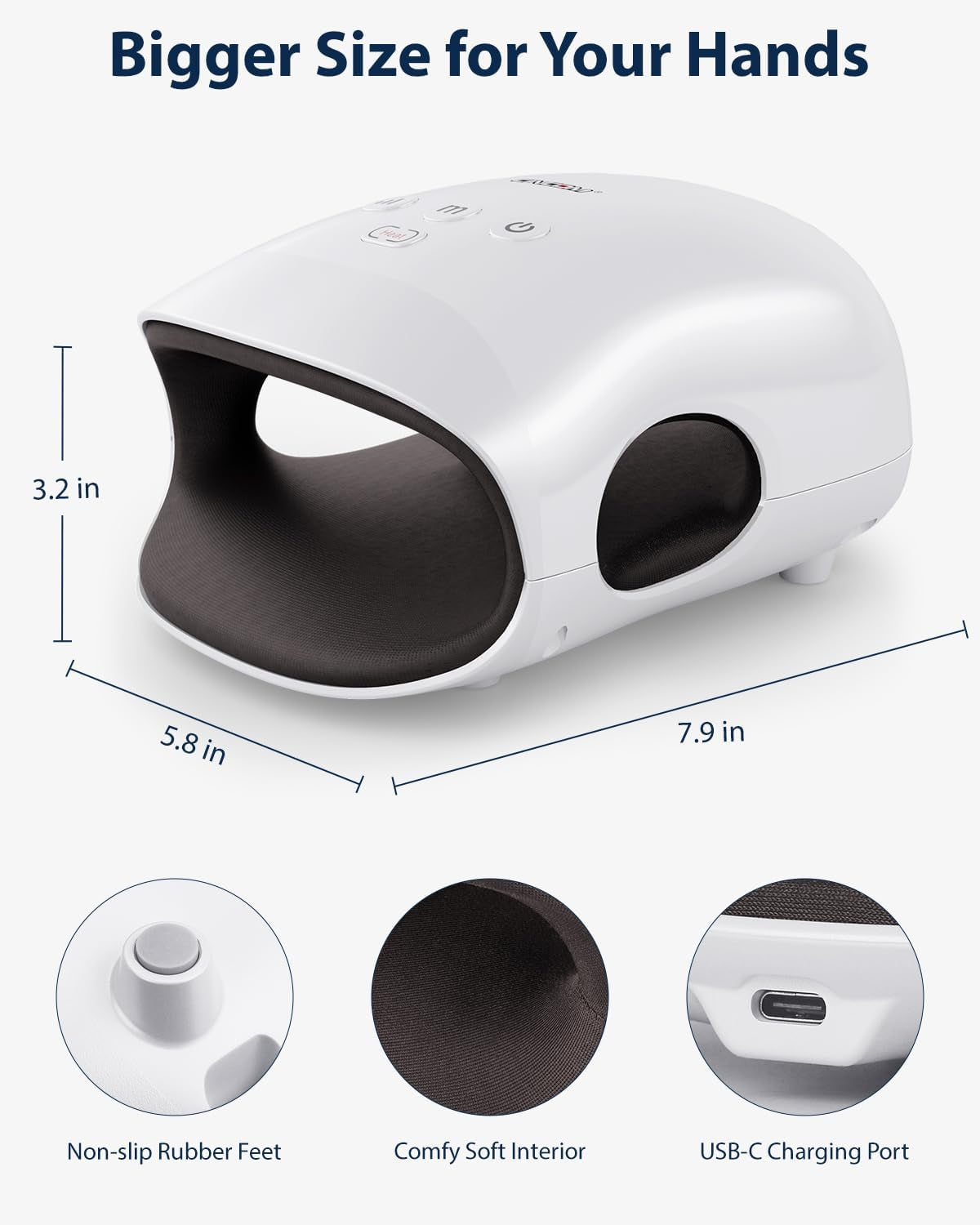 ComfyClutch Cordless Heated Hand Massager