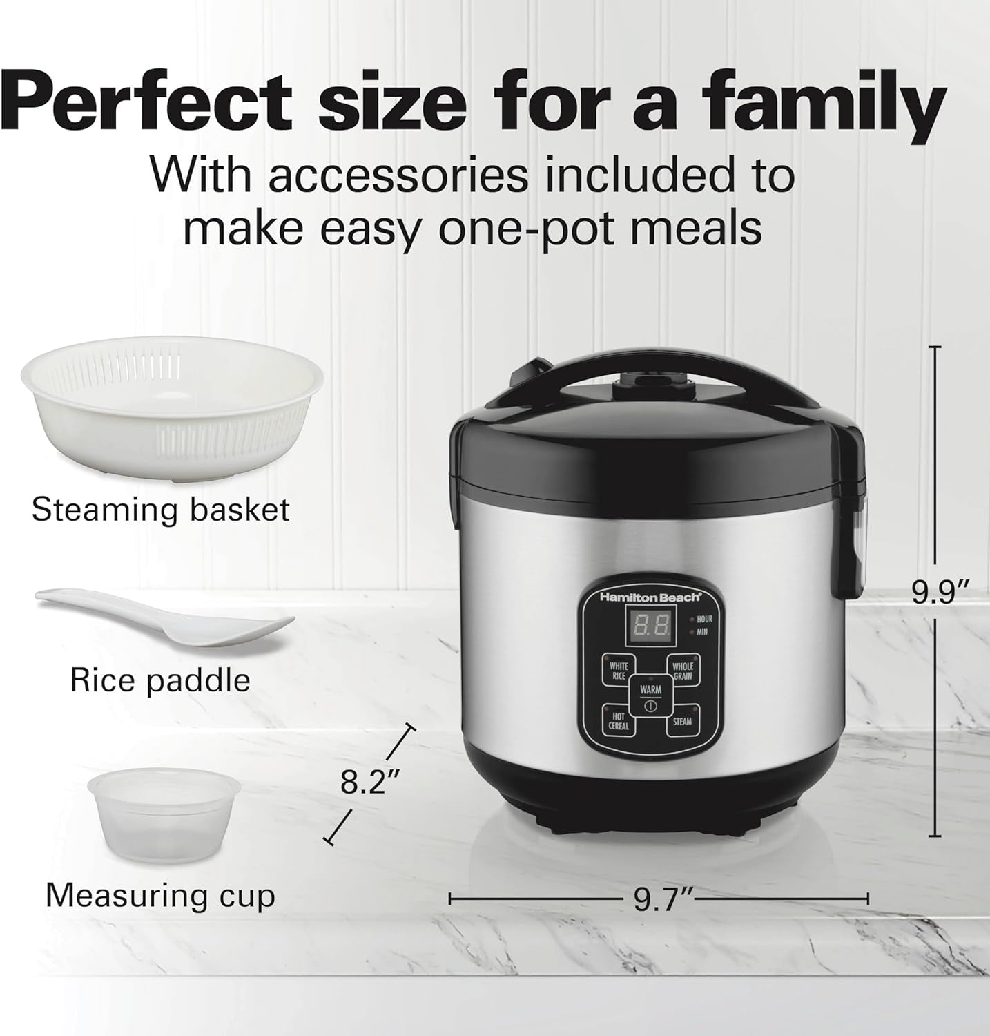 GrainMaster - Digital Programmable Rice Cooker (Stainless Steel)