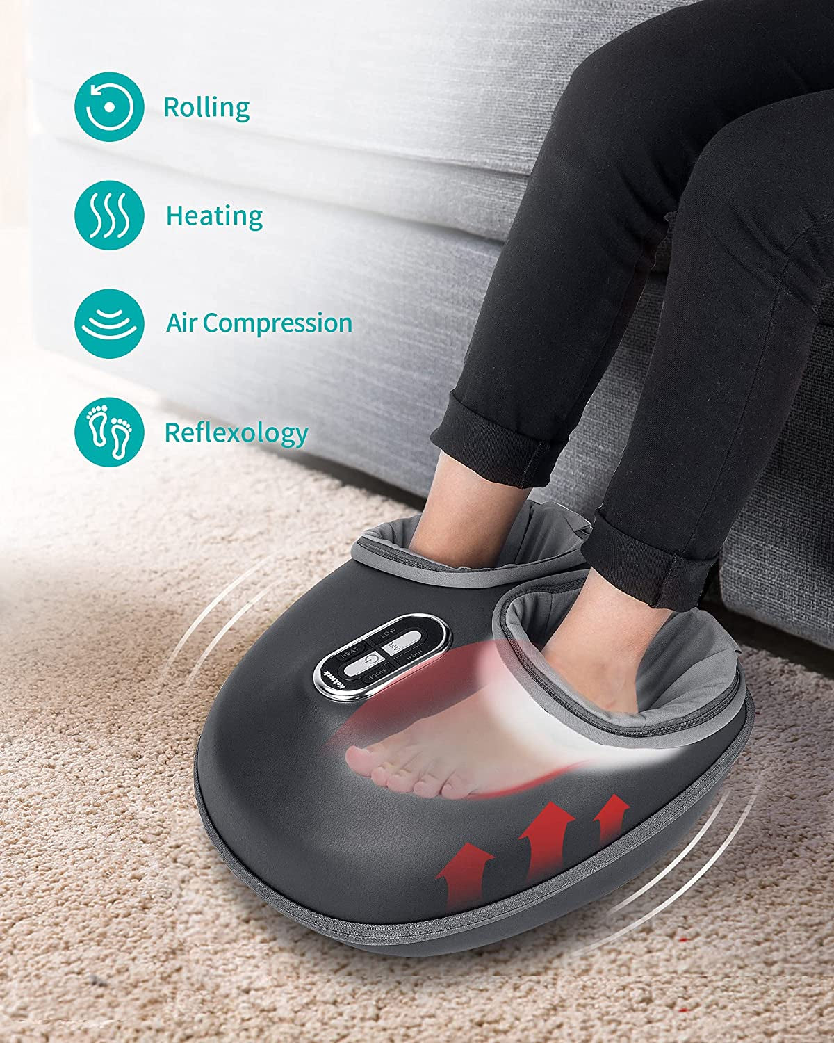 CozyStep Heated Air Compressed Foot Massager 