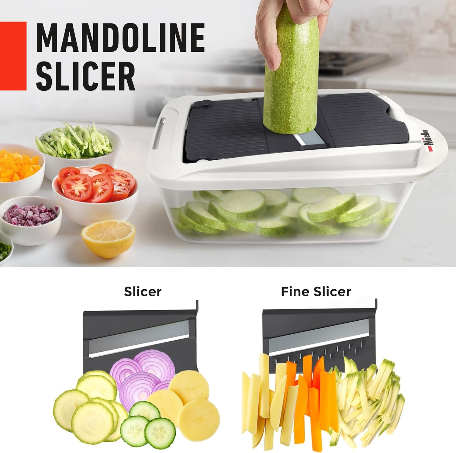 10-In-1, 8 Blade Vegetable Chopper