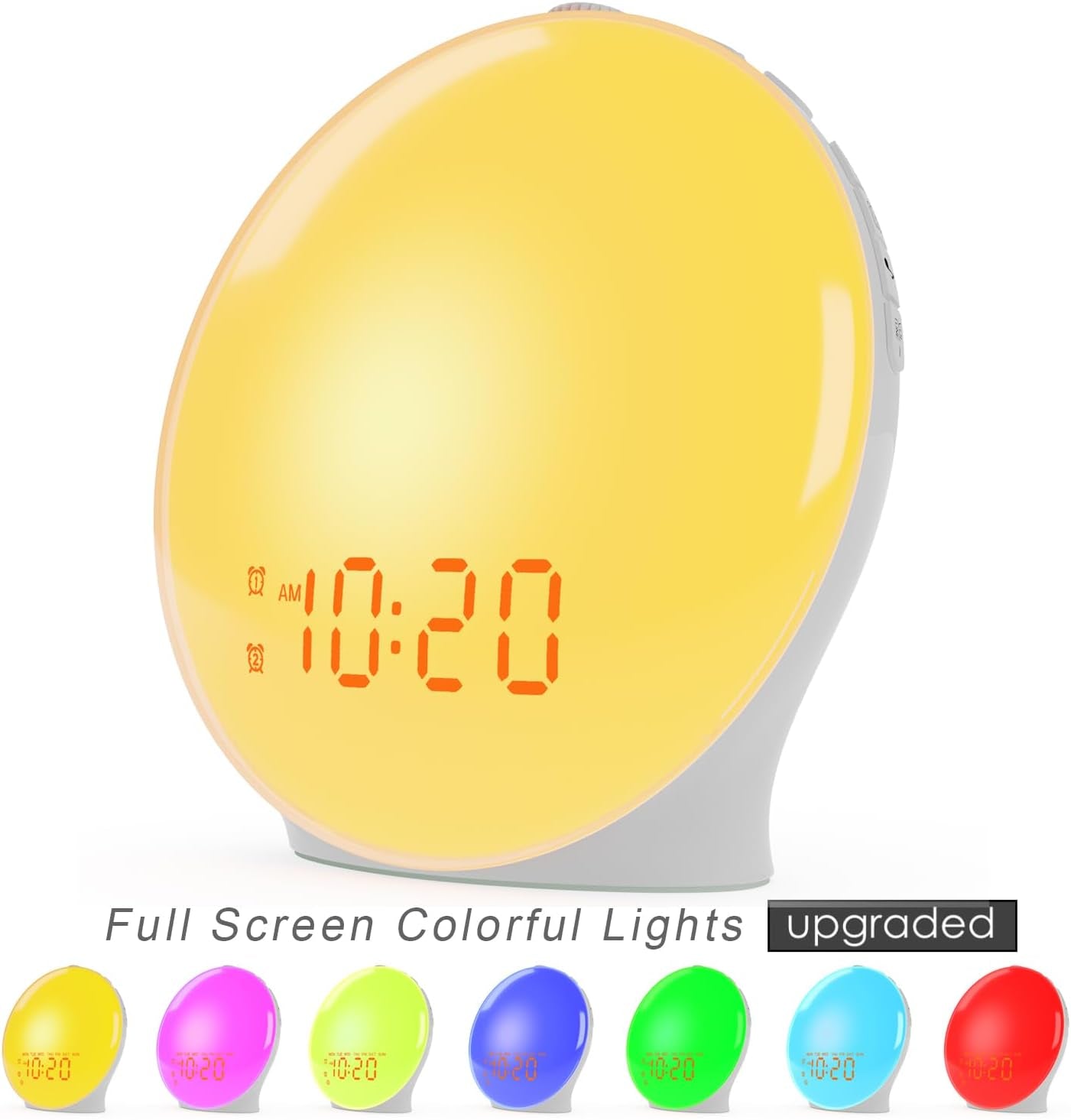 Stimulating Sunrise Alarm Clock For Kids (7 Colors & 7 Natural Sounds)